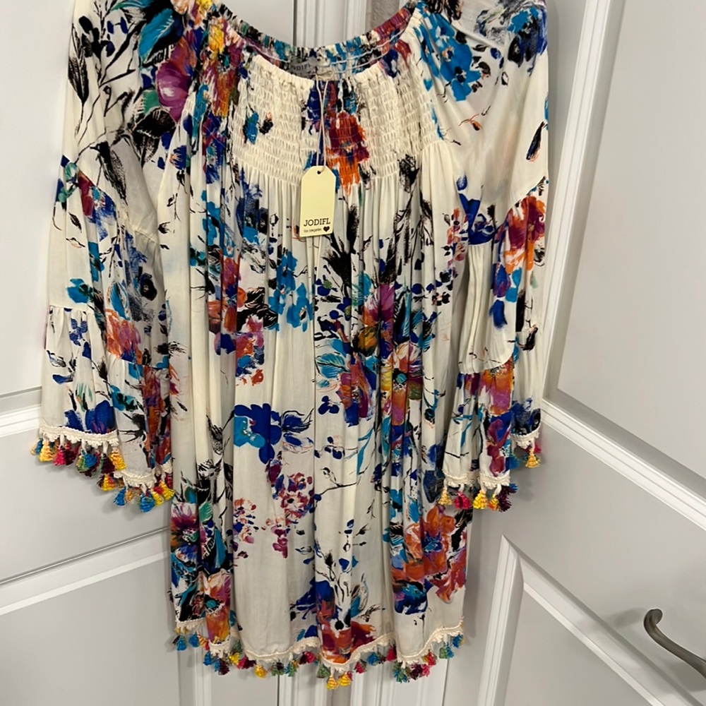 Jodifl floral blouse. Women’s large. New with tags